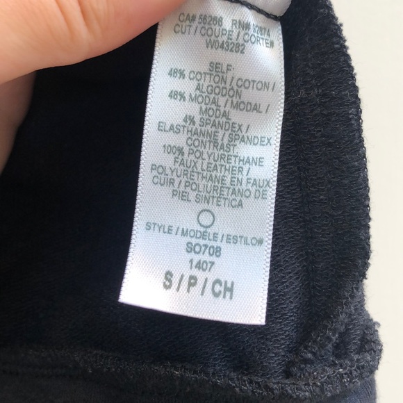 Splendid Zip Front Jacket with Leather Shoulder - Picture 6 of 6